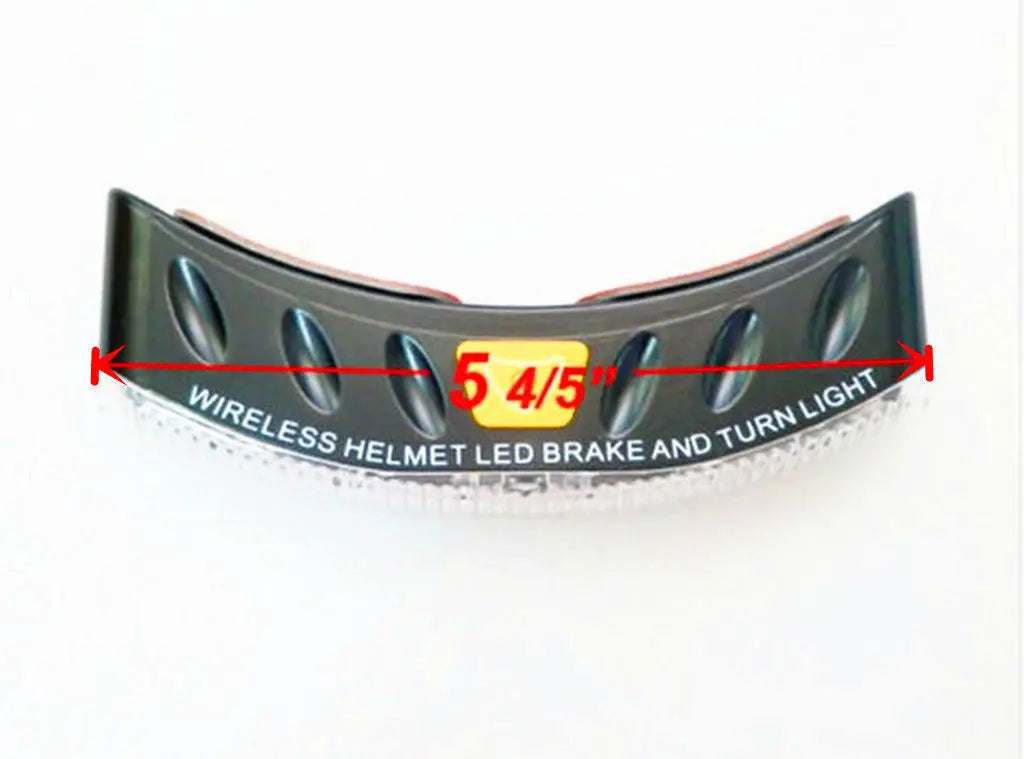 Casque de moto sans fil avec Feu de stop, clignotant, personnalisé
