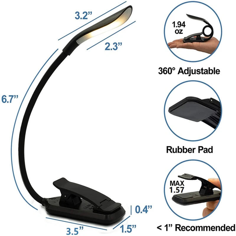 Lampe de lecture flexible, idéale pour la chambre à coucher