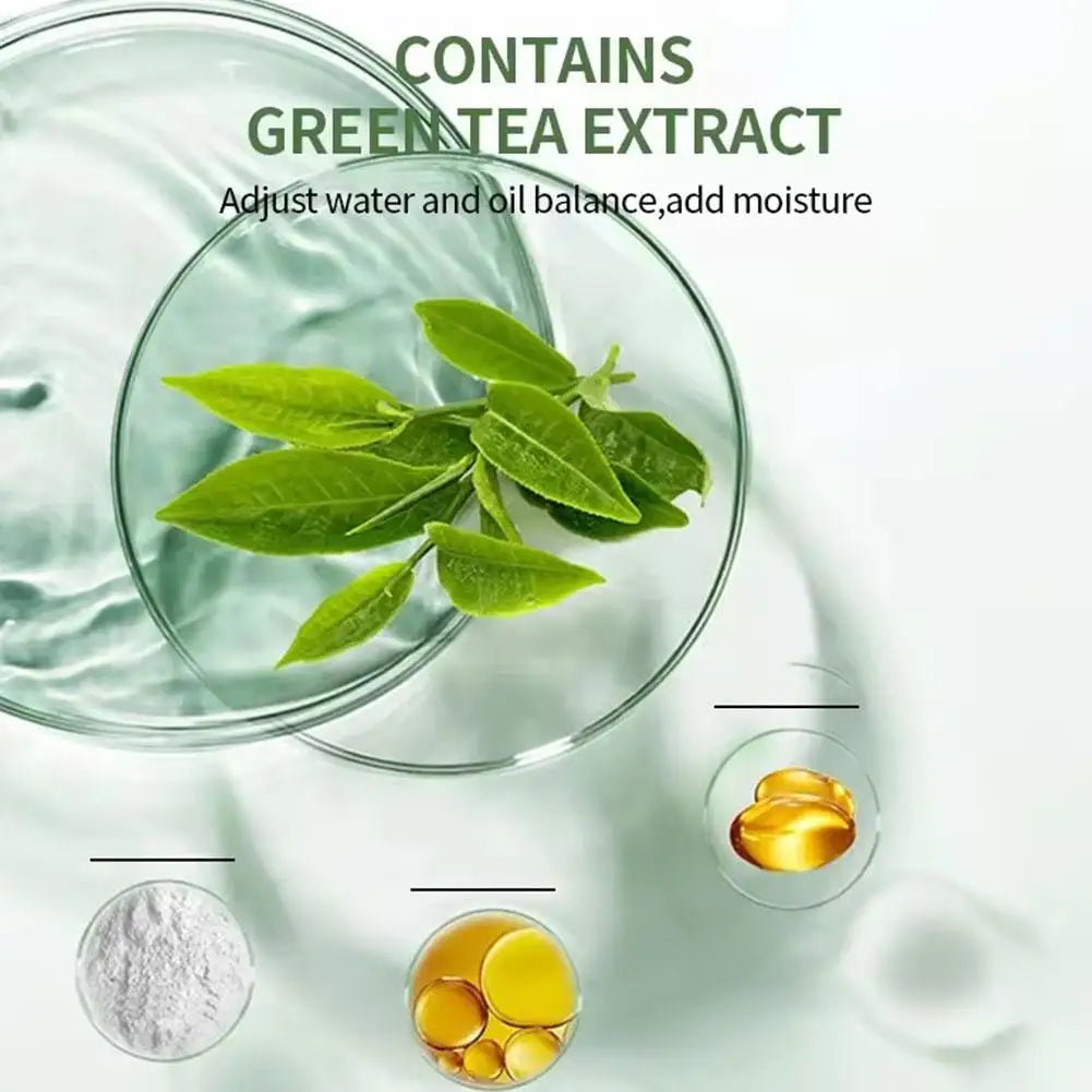Crème anti-imperfections au thé vert, soins de la peau, dissolvant de taches foncées, minimiseur de pores, expectorateur de points noirs, traitement pur de la peau
