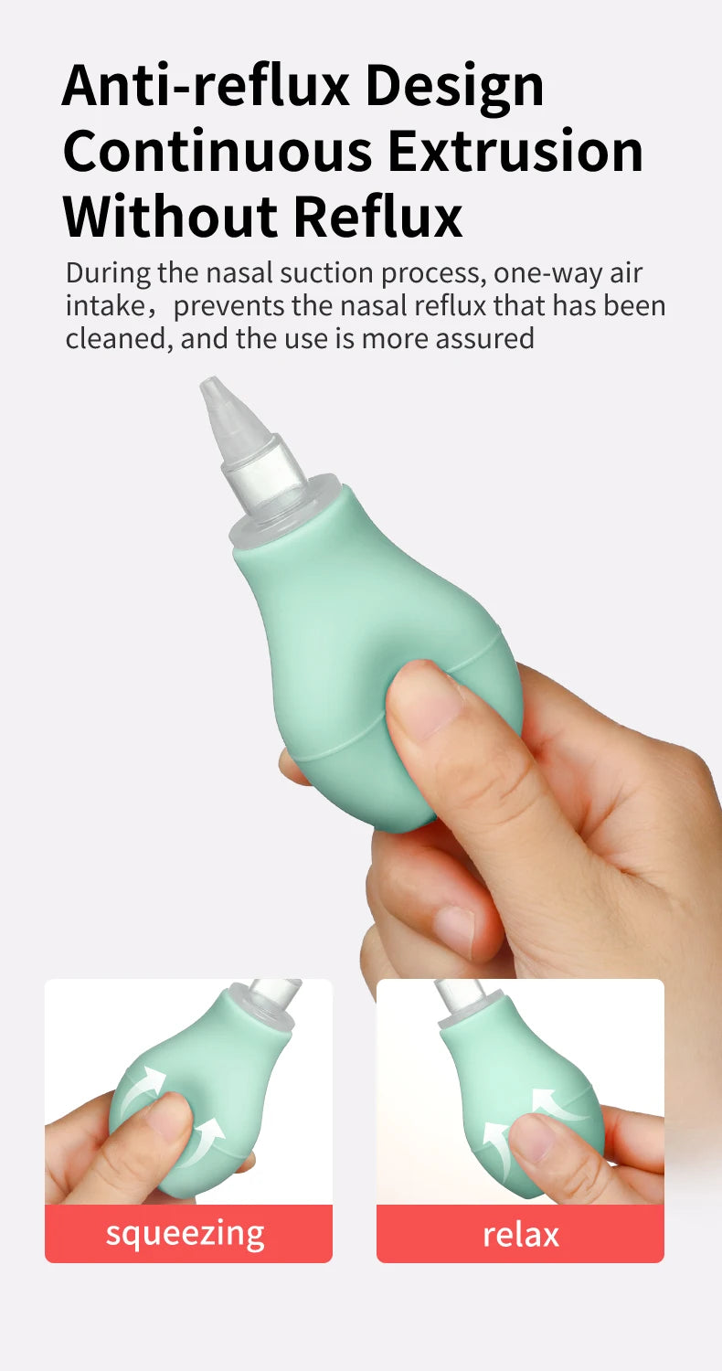 Aspirateur nasal pour bébé, nettoyeur de nez, anti-reflux, nettoyeur de morve