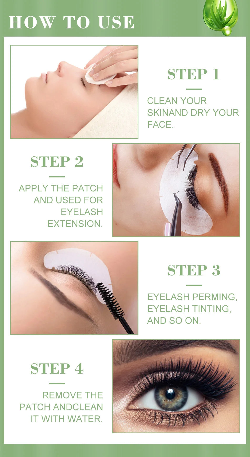 100/500 paires de patchs pour cils Hydrogel Gel patchs pour les yeux en gros Extension de faux cils sous les coussinets pour les yeux outils de maquillage
