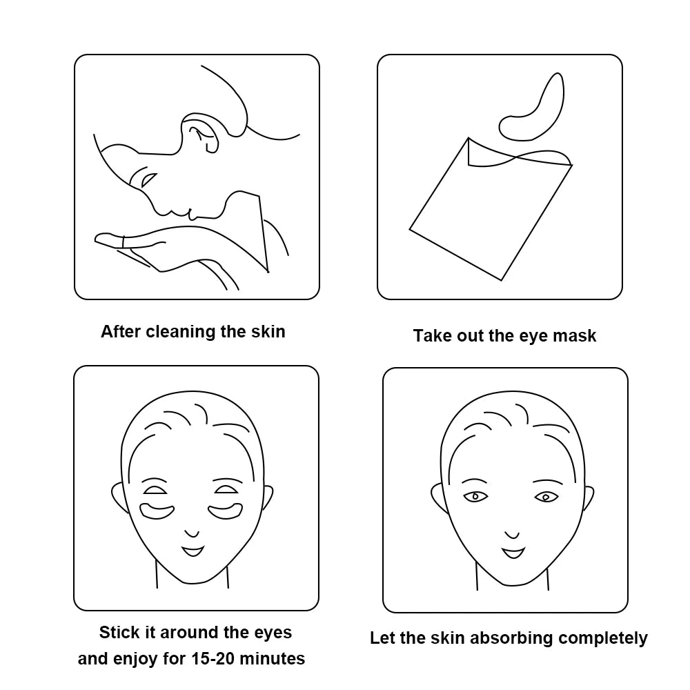 Quewel-Coussinets sous les yeux pour extension de cils, patchs en hydrogel, 50 paires