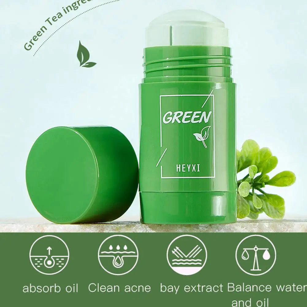 Crème anti-imperfections au thé vert, soins de la peau, dissolvant de taches foncées, minimiseur de pores, expectorateur de points noirs, traitement pur de la peau