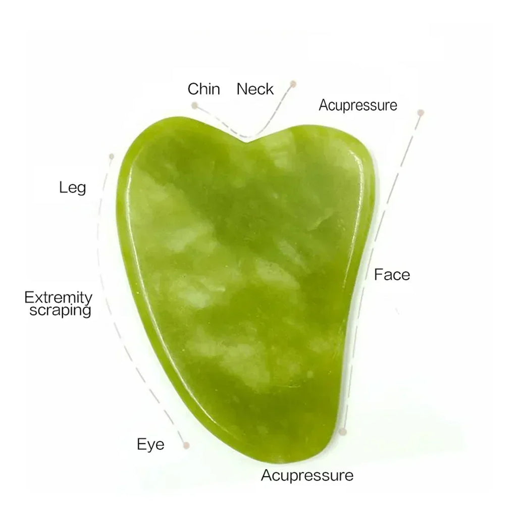 Rouleau de Jade naturel pour le visage Gua Sha, pierre naturelle, masseur de corps et de cou, points d'acupuncture, soins oculaires, Spa, outils de Massage, Lifting du visage