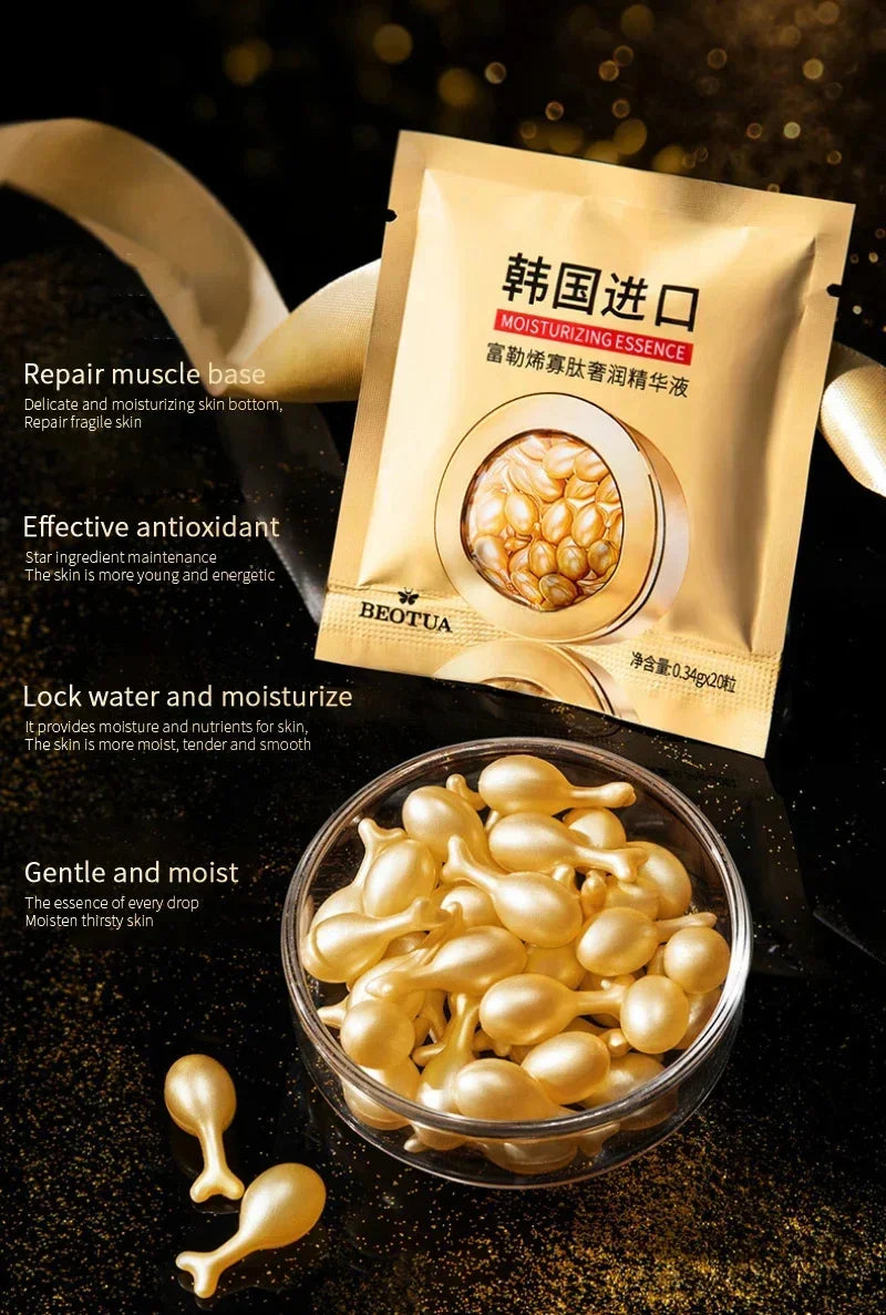 Capsules de sérum à l'acide hyaluronique pour le visage, élimine les taches de réparation, blanchit, anti-déformable, sans âge, optimiste, soins de la peau, cosmétiques, nouveau