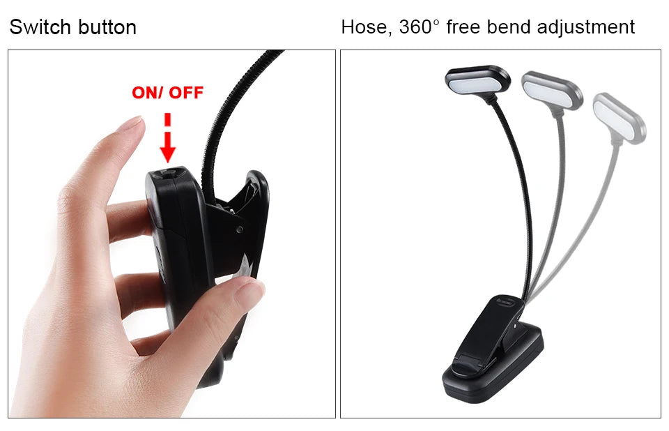 Lampe de lecture portable, protection des yeux, lampe de bureau et de chambre