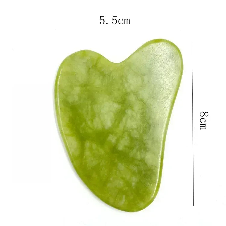 Rouleau de Jade naturel pour le visage Gua Sha, pierre naturelle, masseur de corps et de cou, points d'acupuncture, soins oculaires, Spa, outils de Massage, Lifting du visage