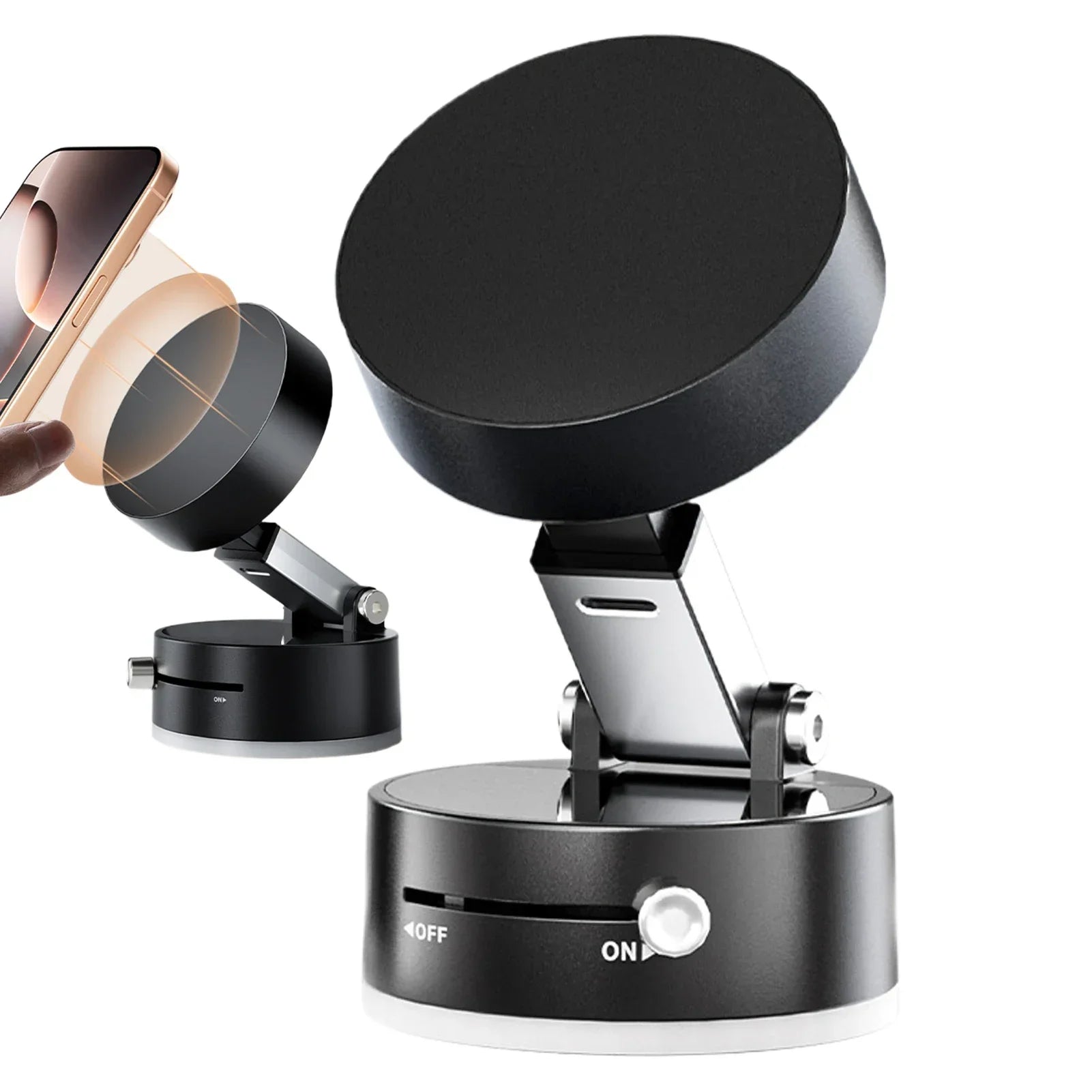 Support de téléphone magnétique à ventouse pour voiture, pliable et double face, accessoire de voiture