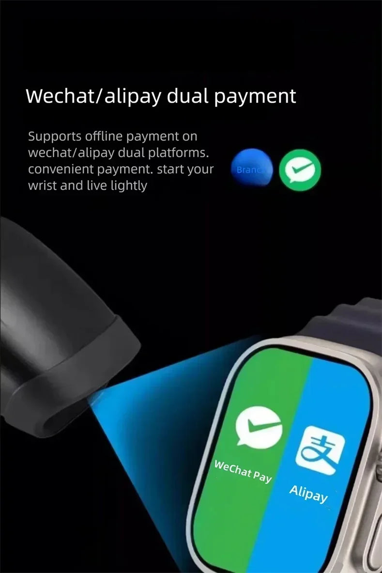 Original HK9 Ultra2 Max Smart Watch Men AMOLED Screen ChatGPT NFC BT Call 2GB ROM Watches GPS PK HK8 HK9 Pro Max Smartwatch Men