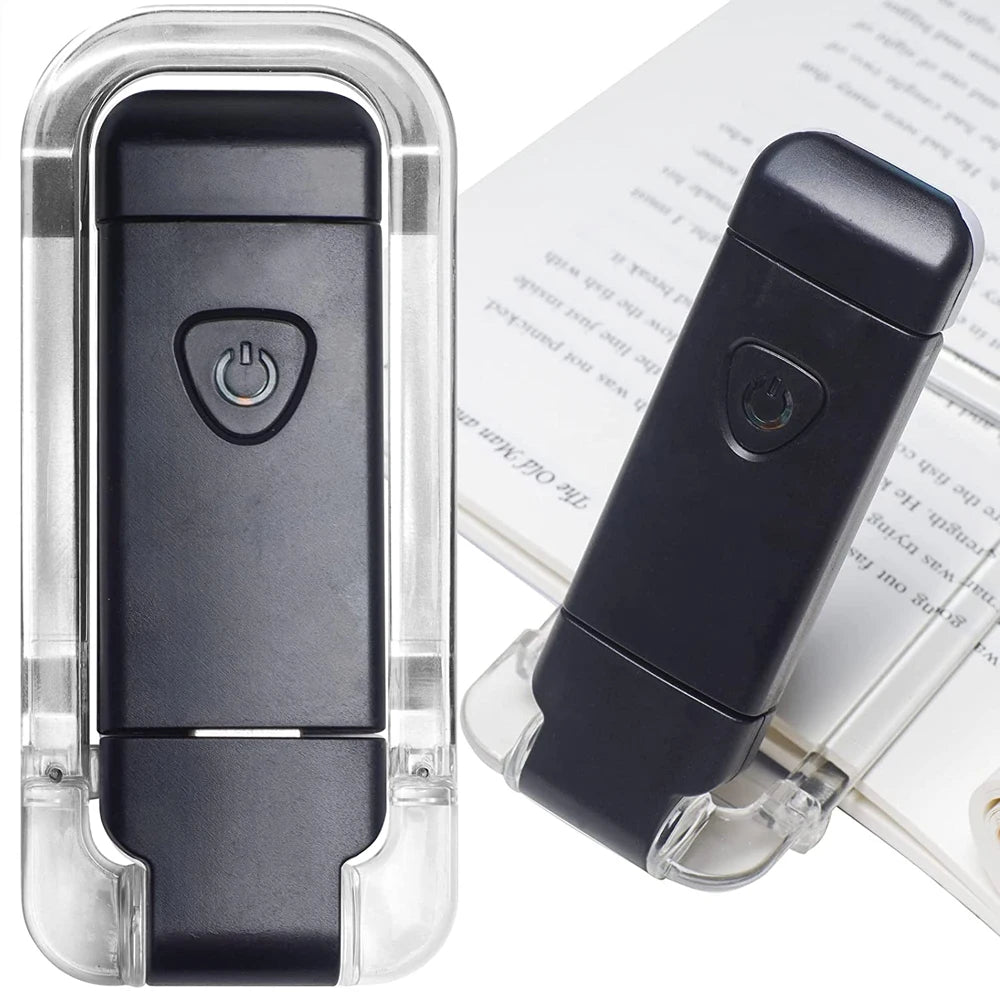 Lampe de lecture rechargeable, clip sur livre