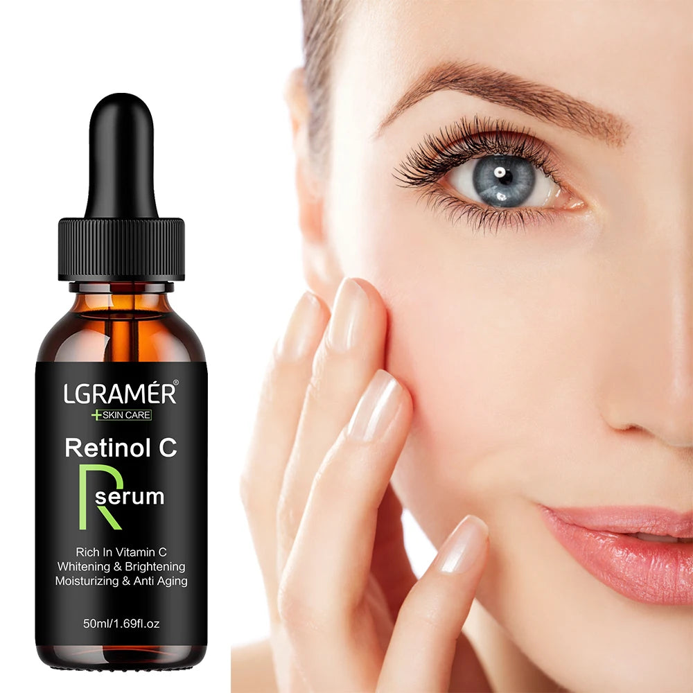 Sérum anti-âge au rétinol, blanchissant, hydratant, élimine les taches pigsens, rétrécit les pores, huile raffermissante pour le visage