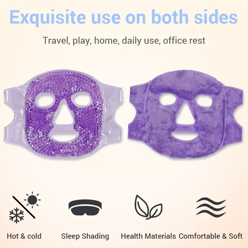 Masque pour les yeux de glace rafraîchissante en Gel, paquet de compresse chaude et froide de perles de Gel, SPA pour le visage pour femme endormie, pression, maux de tête, soins de la peau