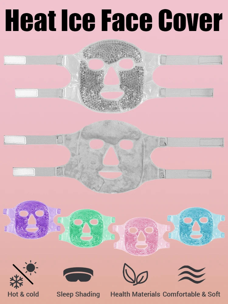 Masque pour les yeux de glace rafraîchissante en Gel, paquet de compresse chaude et froide de perles de Gel, SPA pour le visage pour femme endormie, pression, maux de tête, soins de la peau