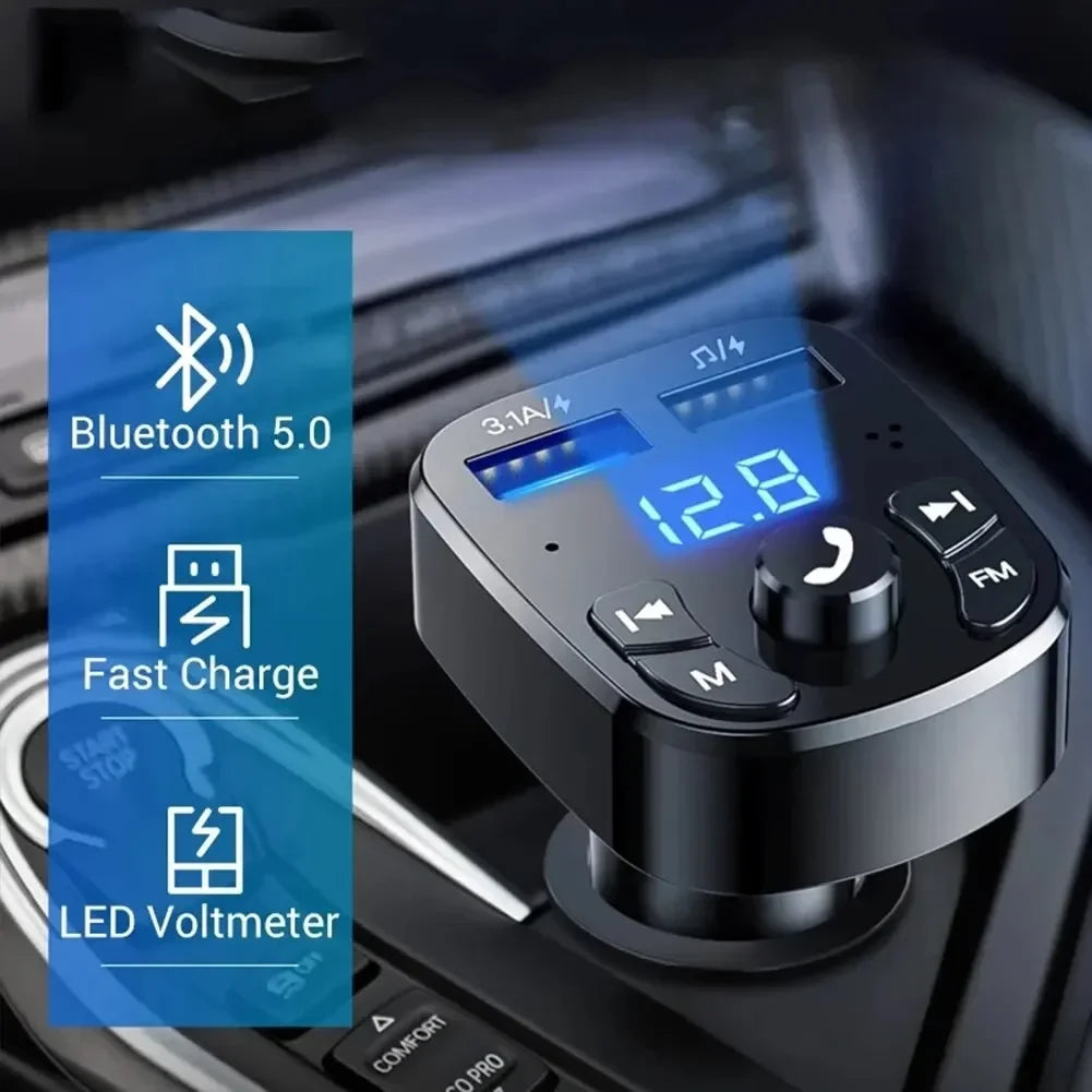 Lecteur MP3 pour voiture, double port USB, chargeur rapide, récepteur FM Bluetooth