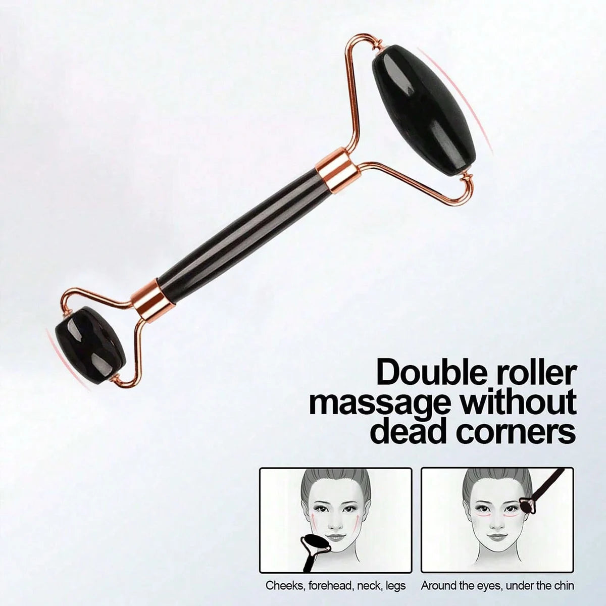 Ensemble de rouleaux de surface de glace - Ensemble de rouleaux de glace pour soins de la peau du visage, outils de massage du visage, rouleau de surface de glace en silicone, planche gua sha.