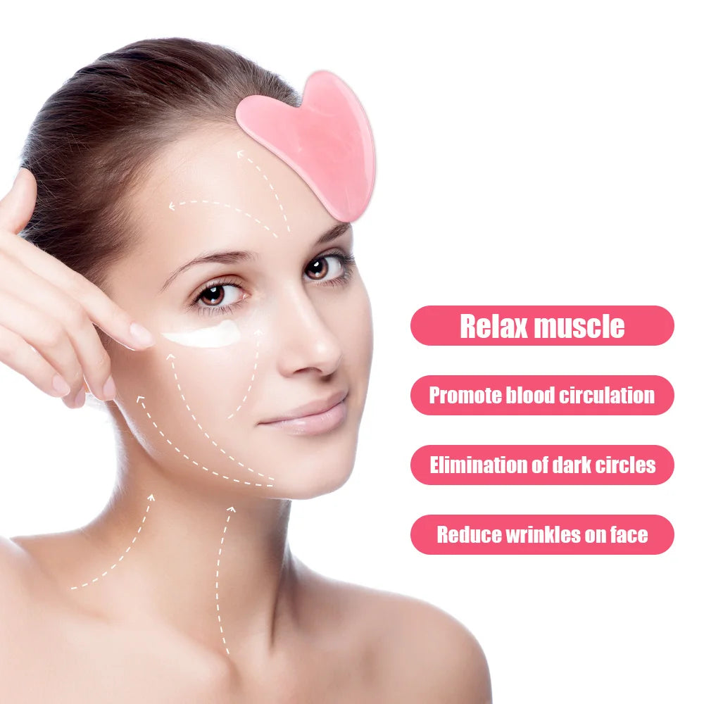 Masseur de visage et de cou à rouleau 3D en forme de Y, rotation à 360 degrés, outils de Massage du corps mince + grattoir Gouache Guasha, Lifting de la peau, dissolvant de rides