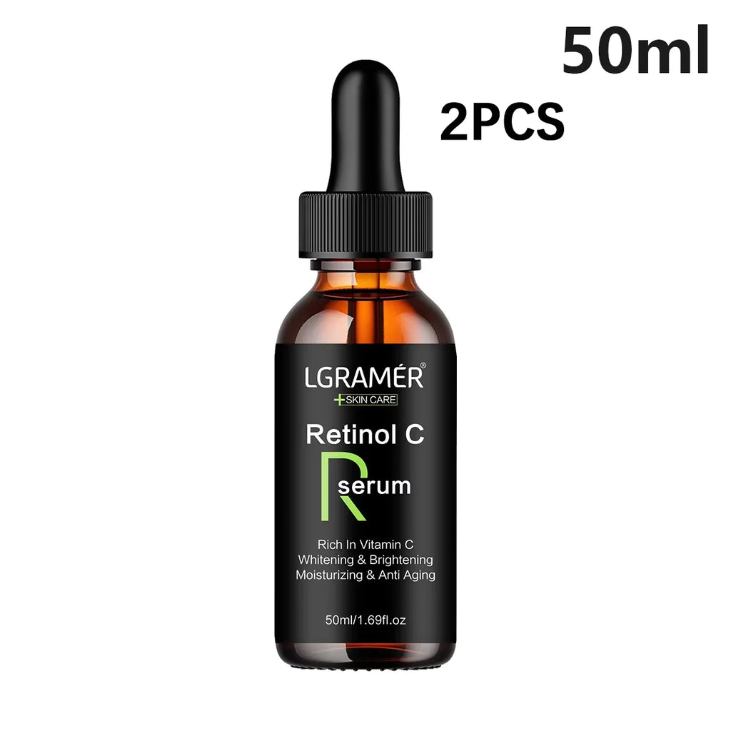 Sérum anti-âge au rétinol, blanchissant, hydratant, élimine les taches pigsens, rétrécit les pores, huile raffermissante pour le visage