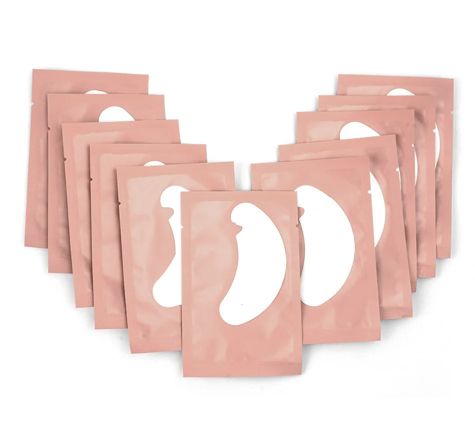 100/500 paires de patchs pour cils Hydrogel Gel patchs pour les yeux en gros Extension de faux cils sous les coussinets pour les yeux outils de maquillage