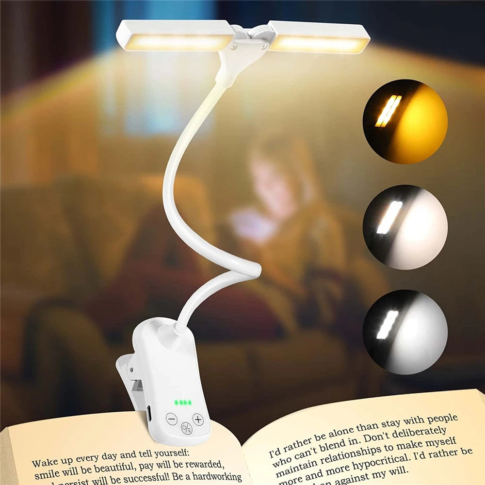 Lampe de lecture portable à pince, mini veilleuse pour chambre d'enfant