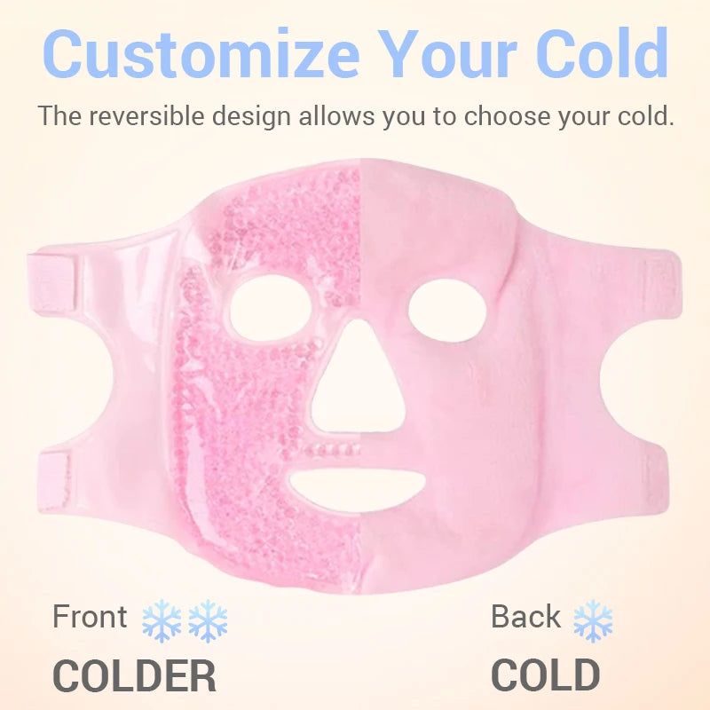 Masque pour les yeux de glace rafraîchissante en Gel, paquet de compresse chaude et froide de perles de Gel, SPA pour le visage pour femme endormie, pression, maux de tête, soins de la peau