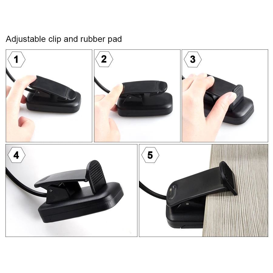 Lampe de lecture portable, protection des yeux, lampe de bureau et de chambre