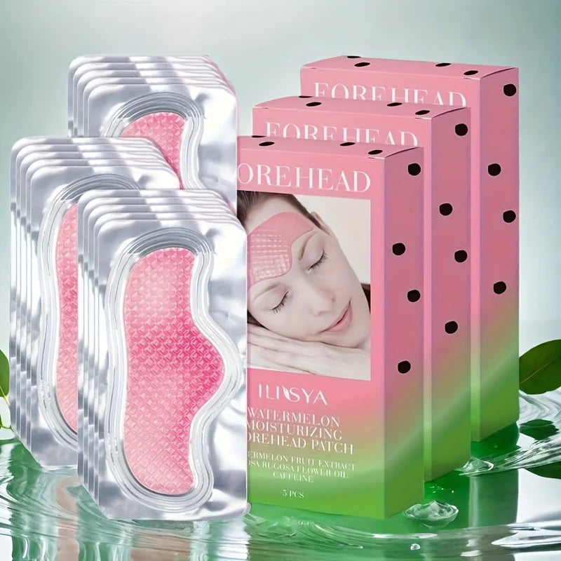 5 pièces/ensemble patchs Hydrogel Film Anti rides supprimer les cernes nourrir masque hydratant ascenseur raffermissant peau yeux front soin