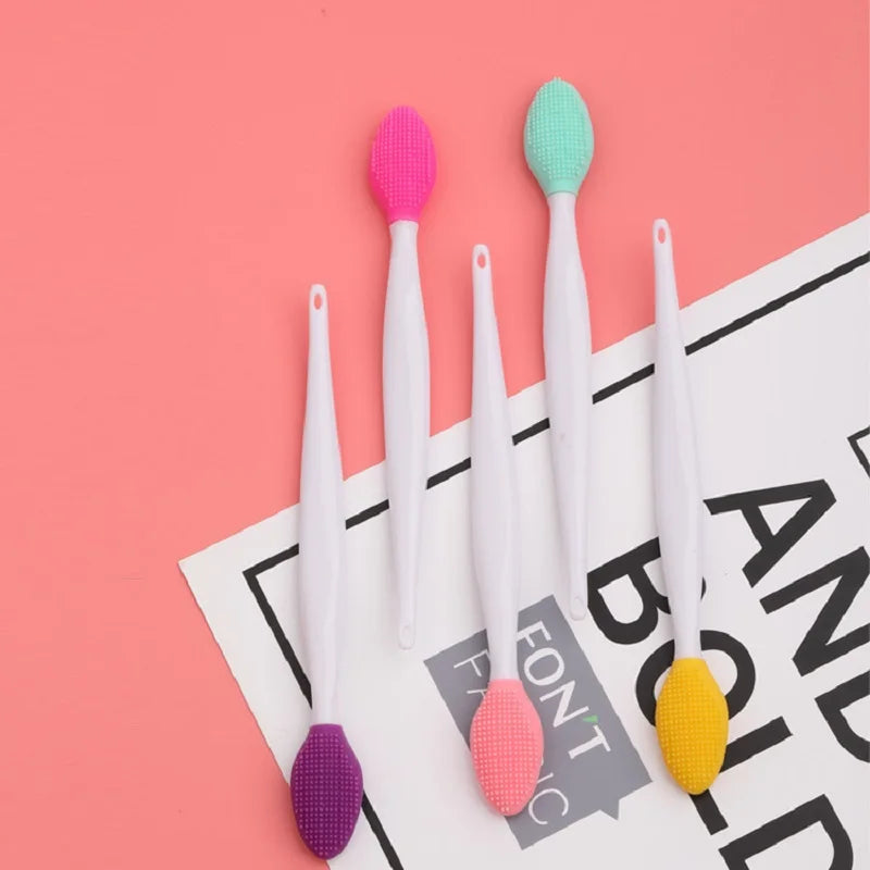 Brosse de nettoyage du visage Double face à main, bâton de nettoyage des points noirs, nettoyage en profondeur, exfoliant pour la peau, 5 à 20 pièces