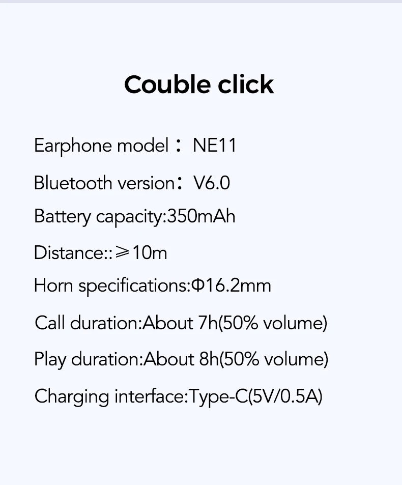 Traducteur HTC NE11 Bluetooth 6.0 OWS casque sans fil écouteurs de traduction écran tactile couleur batterie Ultra longue durée de vie