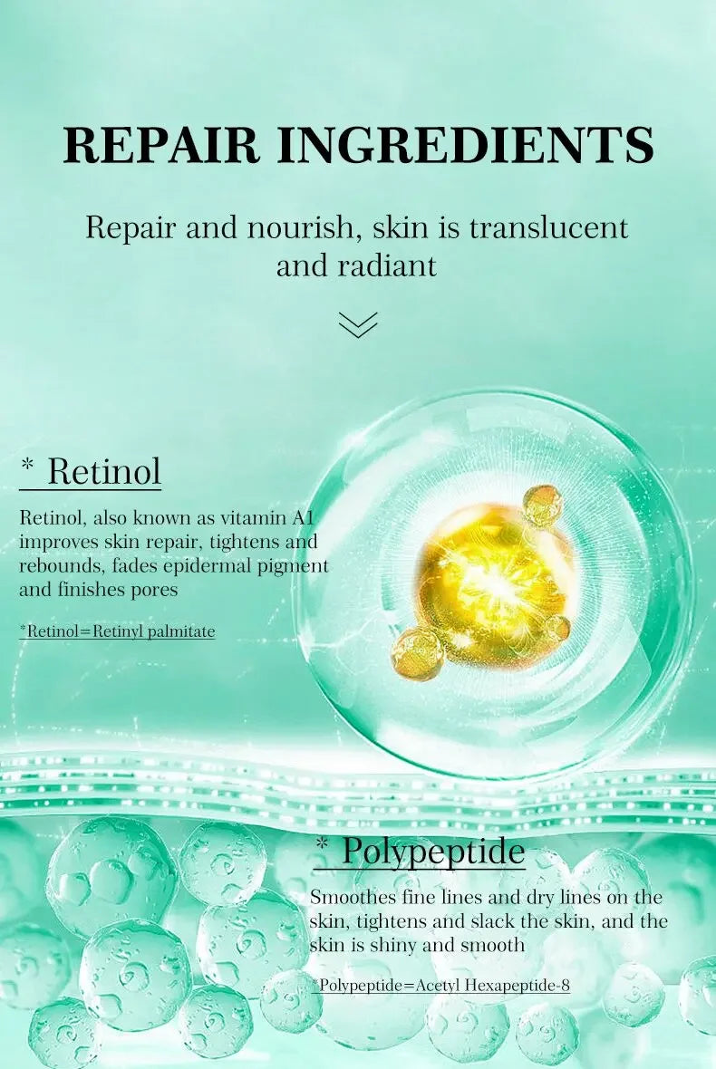 Crème anti-rides au rétinol pour le visage, raffermissante, Anti-vieillissement, estompe les ridules, hydratante, blanchissante, réparation, soins pour la peau, cosmétiques