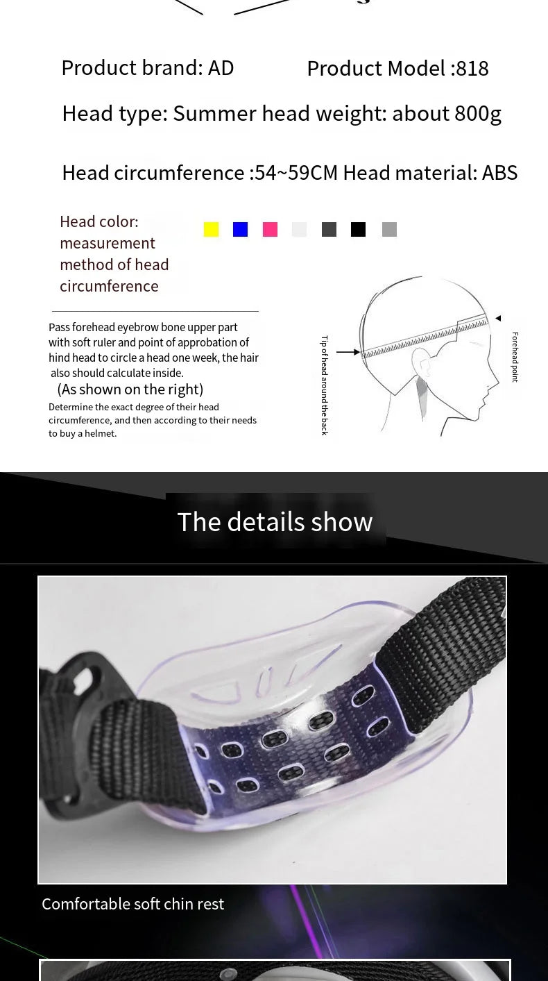 Casques de moto avec lumières LED, casque de cyclomoteur