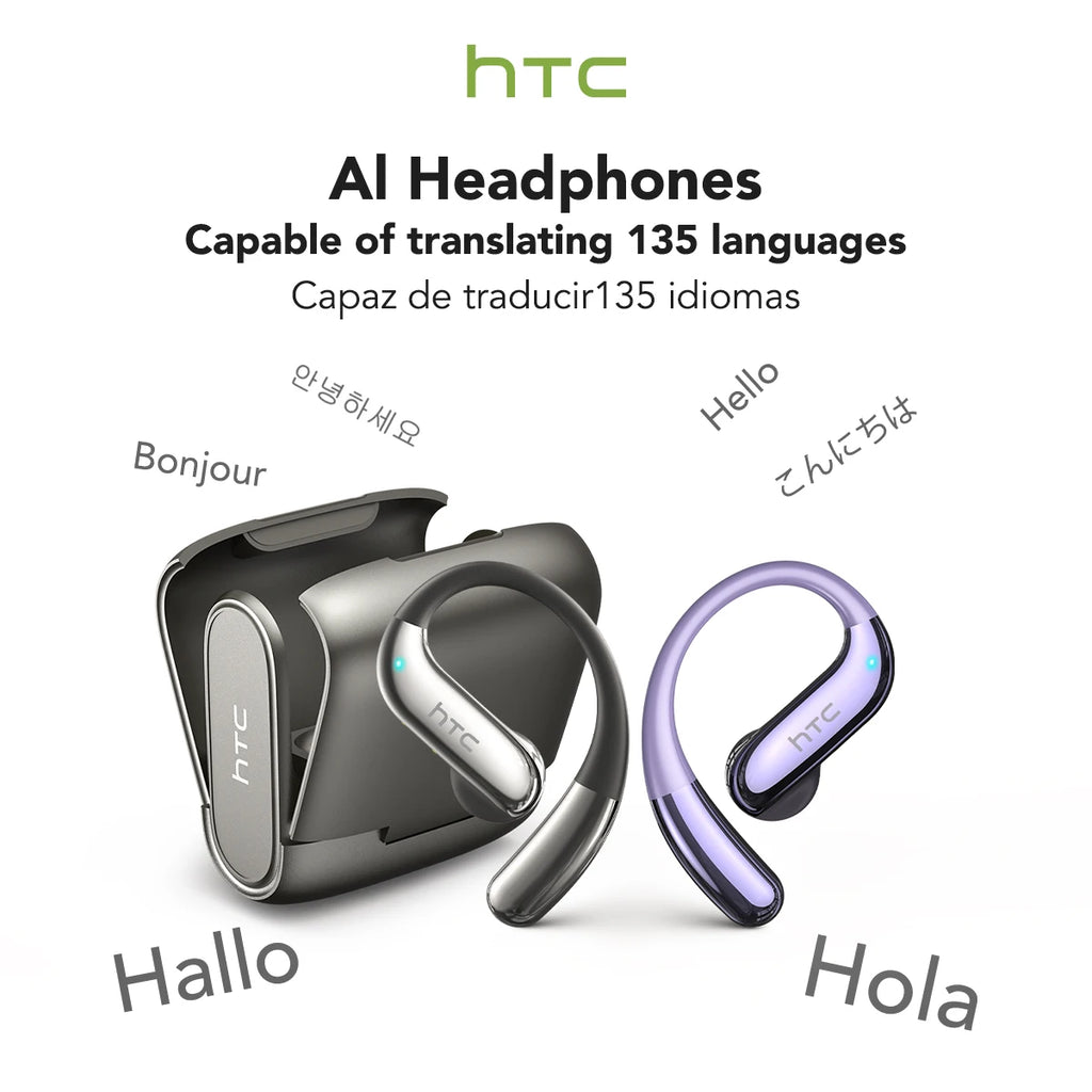 Ecouteur sans fil HTC NE23 OWS 6.0, Écouteurs de traduction, Double réduction du bruit