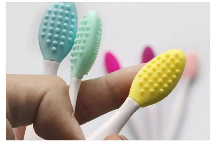 Brosse de nettoyage du visage Double face à main, bâton de nettoyage des points noirs, nettoyage en profondeur, exfoliant pour la peau, 5 à 20 pièces