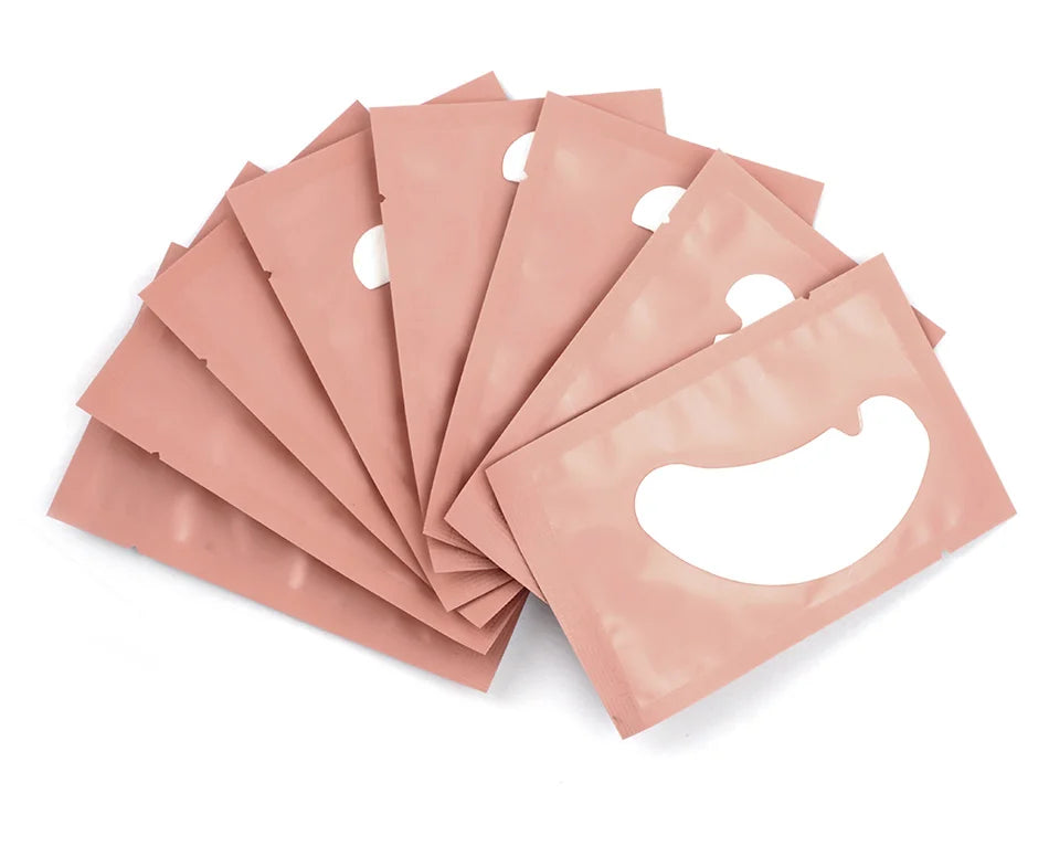 100/500 paires de patchs pour cils Hydrogel Gel patchs pour les yeux en gros Extension de faux cils sous les coussinets pour les yeux outils de maquillage