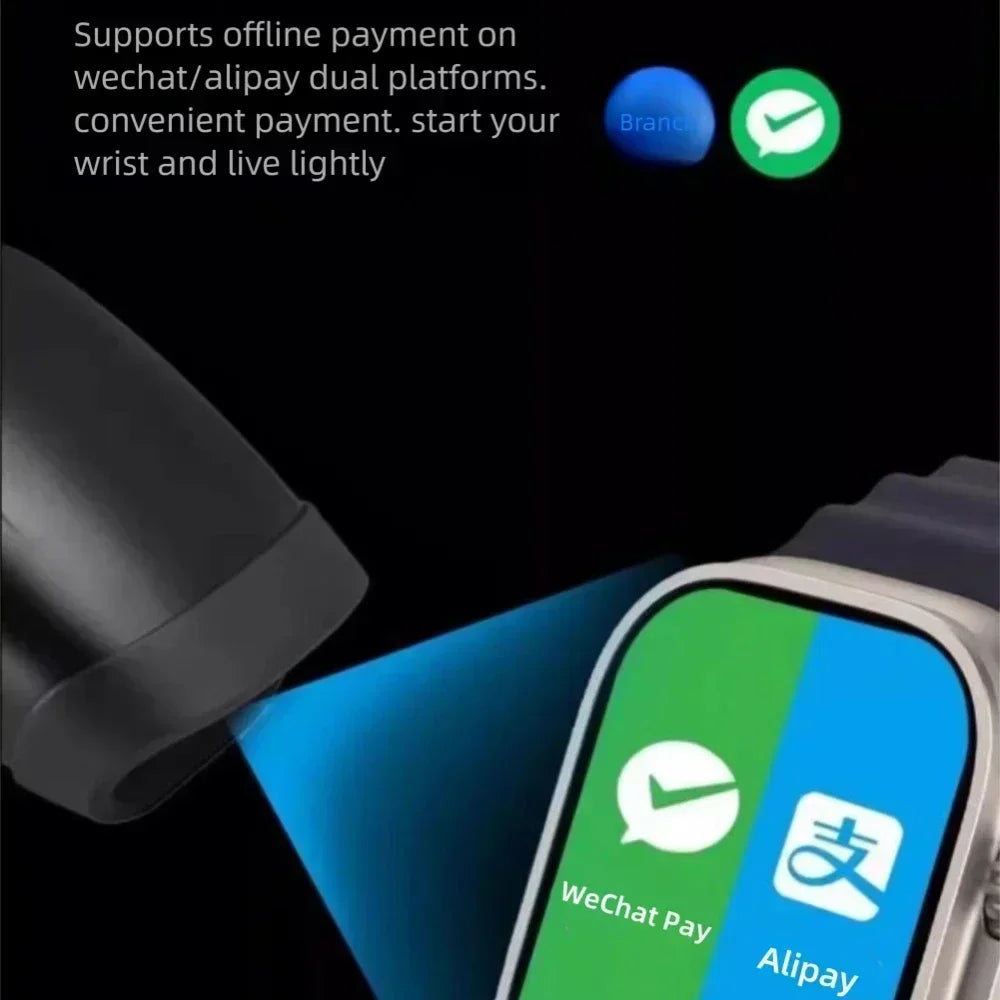 Original HK9 Ultra2 Max Smart Watch Men AMOLED Screen ChatGPT NFC BT Call 2GB ROM Watches GPS PK HK8 HK9 Pro Max Smartwatch Men