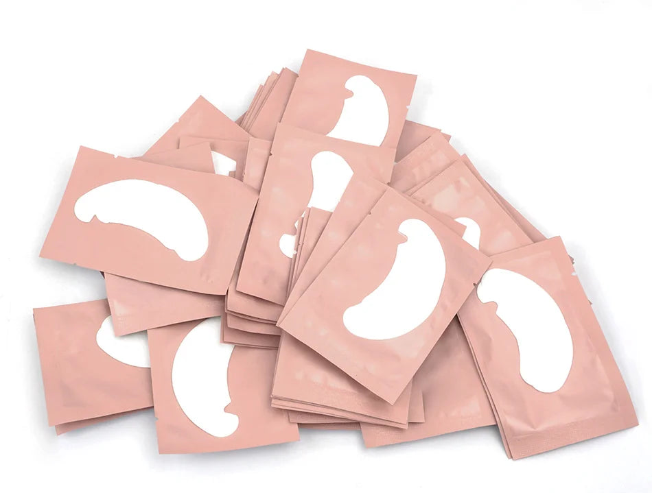 100/500 paires de patchs pour cils Hydrogel Gel patchs pour les yeux en gros Extension de faux cils sous les coussinets pour les yeux outils de maquillage