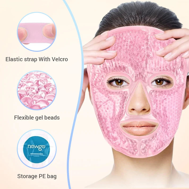 Masque pour les yeux de glace rafraîchissante en Gel, paquet de compresse chaude et froide de perles de Gel, SPA pour le visage pour femme endormie, pression, maux de tête, soins de la peau