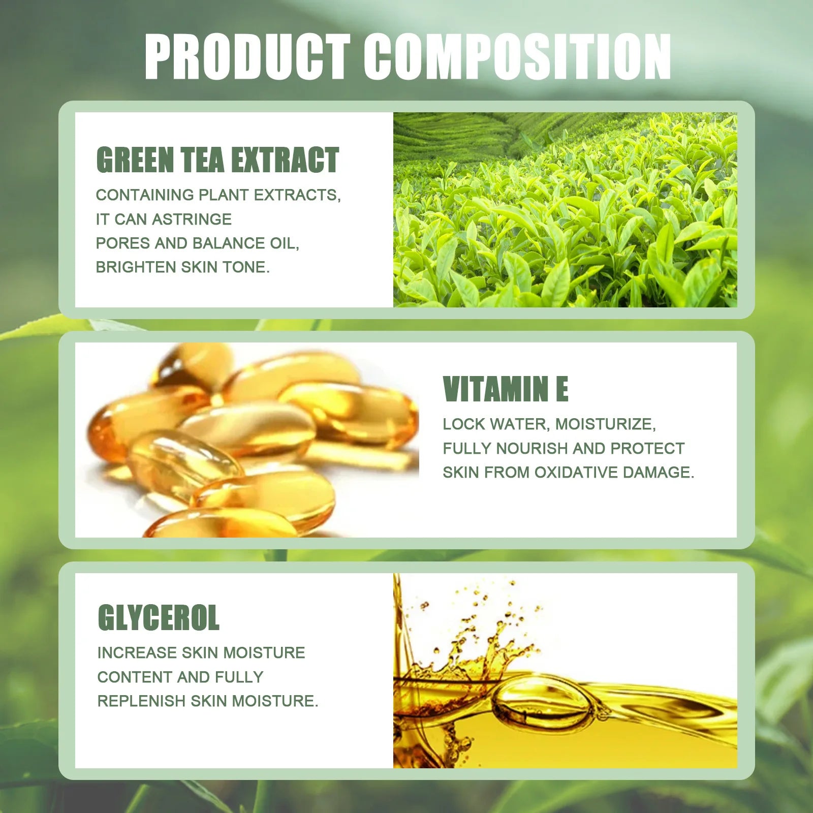 Masque propre au thé vert, bâton de traitement de l'acné, crème dissolvant de points noirs, nettoyage en profondeur des pores, éclaircissant, purifiant, masque de boue en argile Matcha