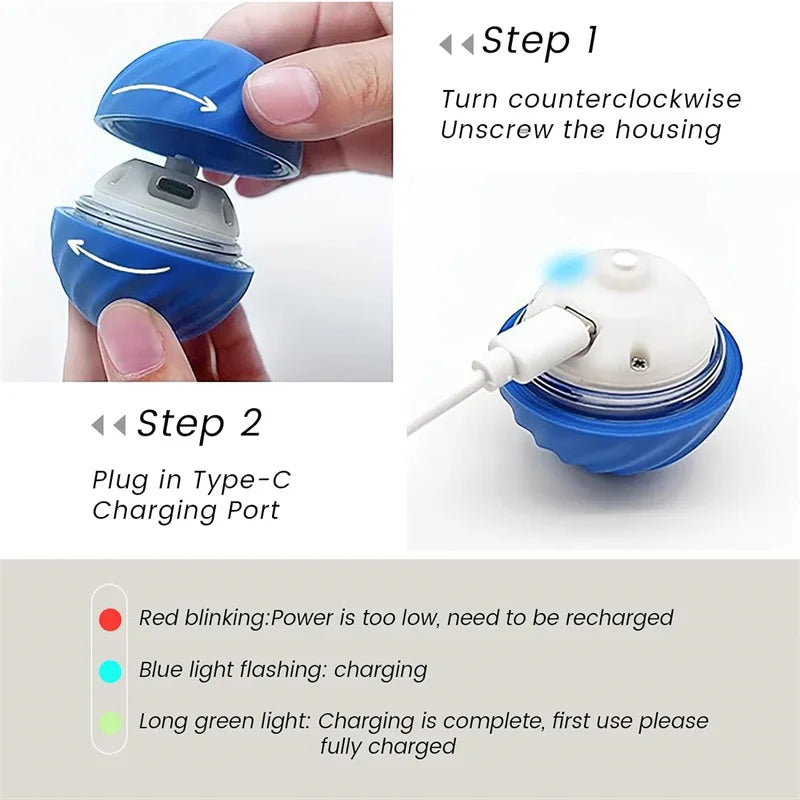 Jouet intelligent pour chien, balle électronique interactive pour animaux