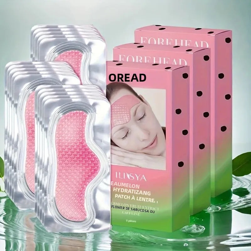 5 pièces/ensemble patchs Hydrogel Film Anti rides supprimer les cernes nourrir masque hydratant ascenseur raffermissant peau yeux front soin