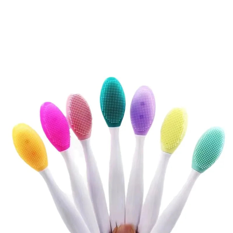 Brosse de nettoyage du visage Double face à main, bâton de nettoyage des points noirs, nettoyage en profondeur, exfoliant pour la peau, 5 à 20 pièces