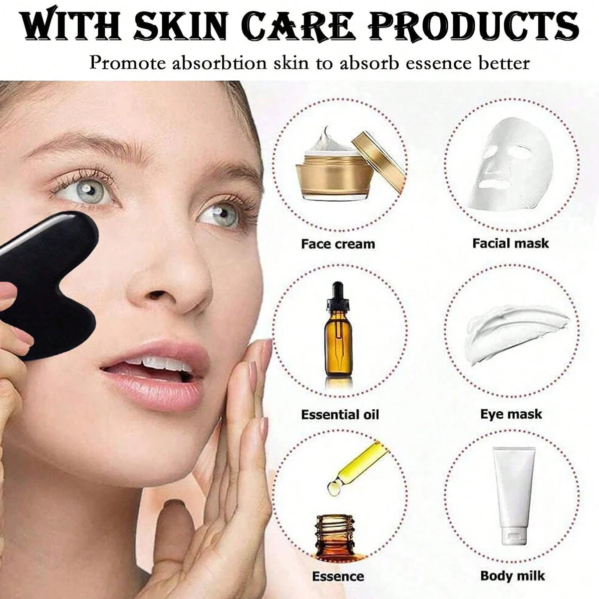 Ensemble de rouleaux de surface de glace - Ensemble de rouleaux de glace pour soins de la peau du visage, outils de massage du visage, rouleau de surface de glace en silicone, planche gua sha.
