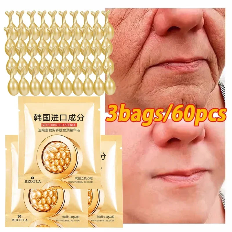 Capsules de sérum à l'acide hyaluronique pour le visage, élimine les taches de réparation, blanchit, anti-déformable, sans âge, optimiste, soins de la peau, cosmétiques, nouveau