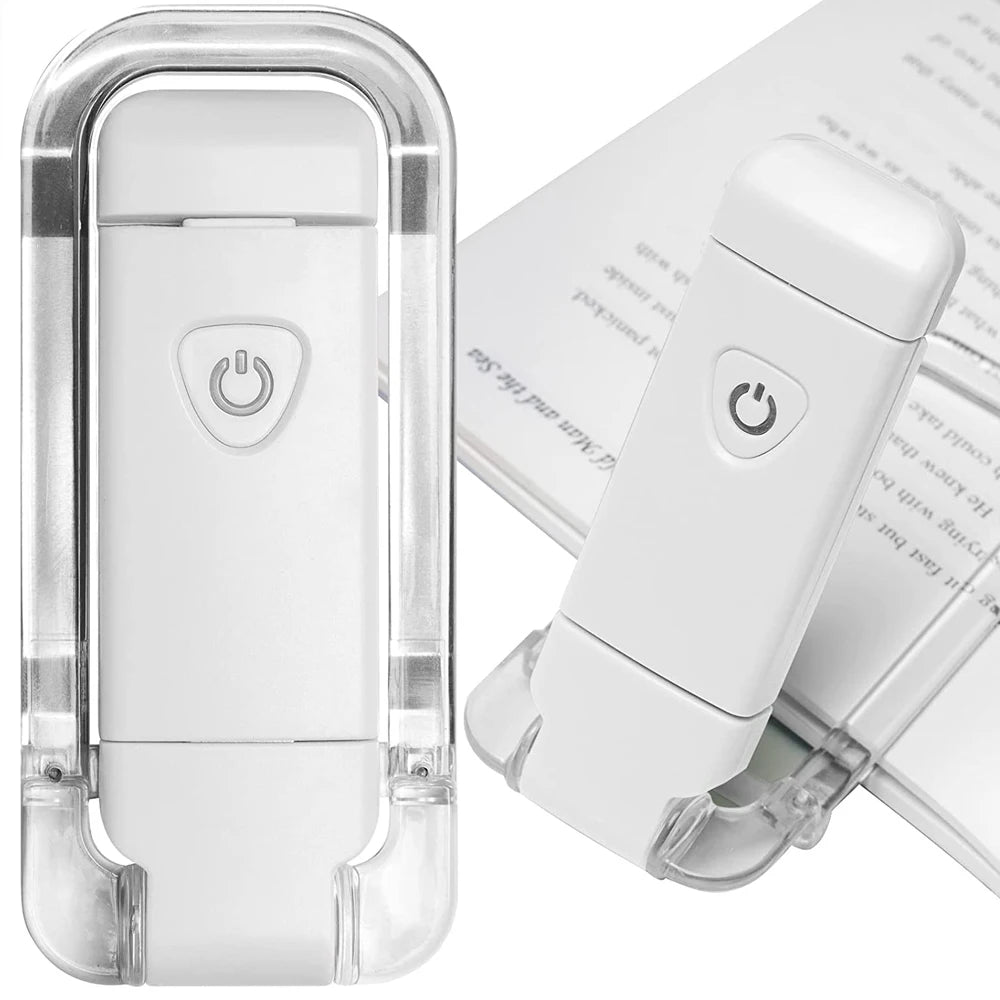 Lampe de lecture rechargeable, clip sur livre