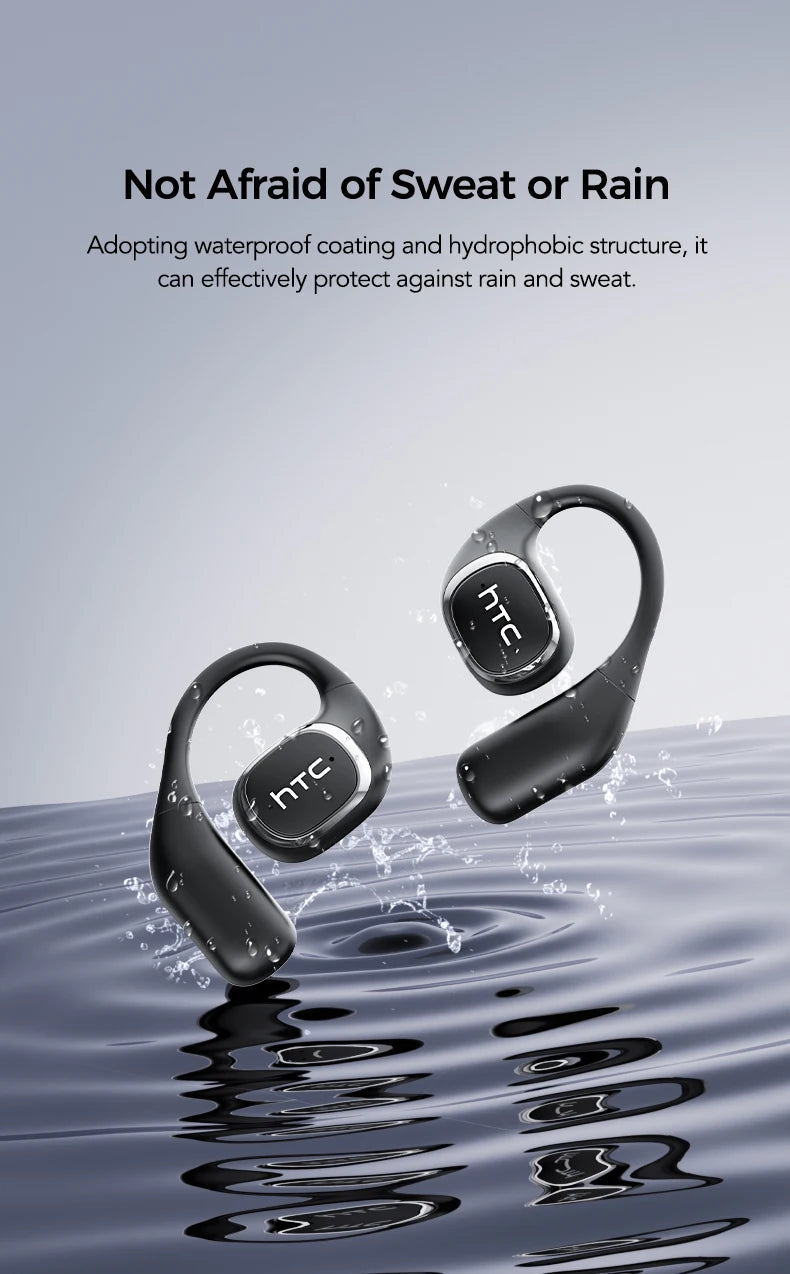Traducteur HTC NE11 Bluetooth 6.0 OWS casque sans fil écouteurs de traduction écran tactile couleur batterie Ultra longue durée de vie