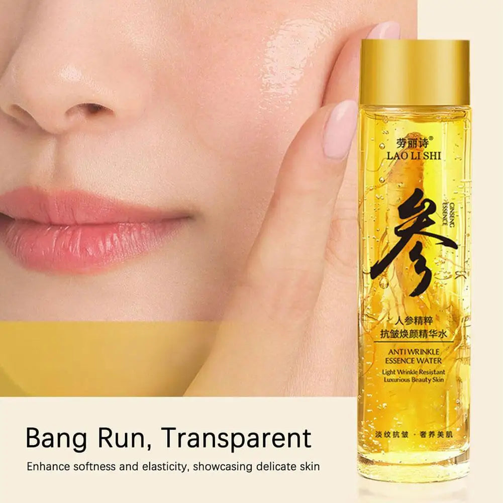 Sérum pour le visage au Ginseng, huile essentielle Anti-âge, Anti-rides, estompe les ridules, nourrissant, hydratant, soins pour la peau, 120ml