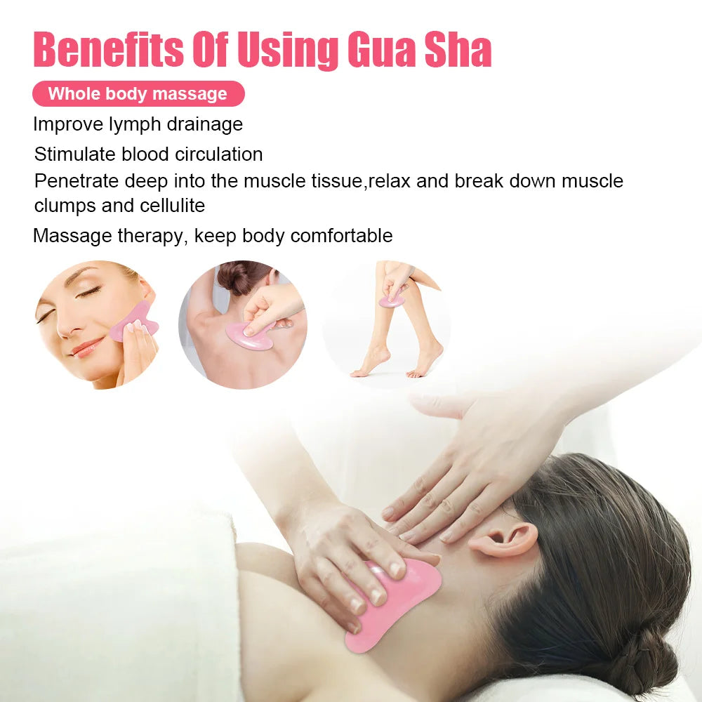 Masseur de visage et de cou à rouleau 3D en forme de Y, rotation à 360 degrés, outils de Massage du corps mince + grattoir Gouache Guasha, Lifting de la peau, dissolvant de rides
