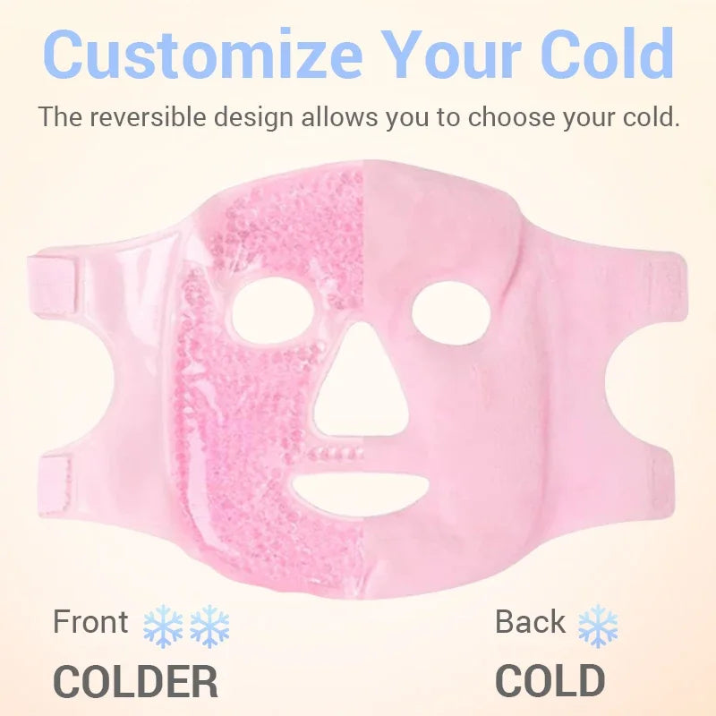 Masque pour les yeux de glace rafraîchissante en Gel, paquet de compresse chaude et froide de perles de Gel, SPA pour le visage pour femme endormie, pression, maux de tête, soins de la peau