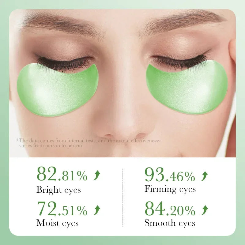 Masque pour les yeux au collagène à l'aloe Vera, 60 pièces, Anti-cernes, sacs pour les yeux, hydratant, raffermissant, acide hyaluronique, patchs pour les yeux, soins de la peau