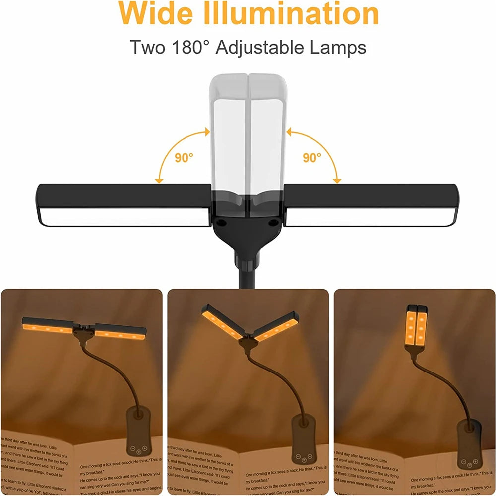 Lampe de lecture portable à pince, mini veilleuse pour chambre d'enfant