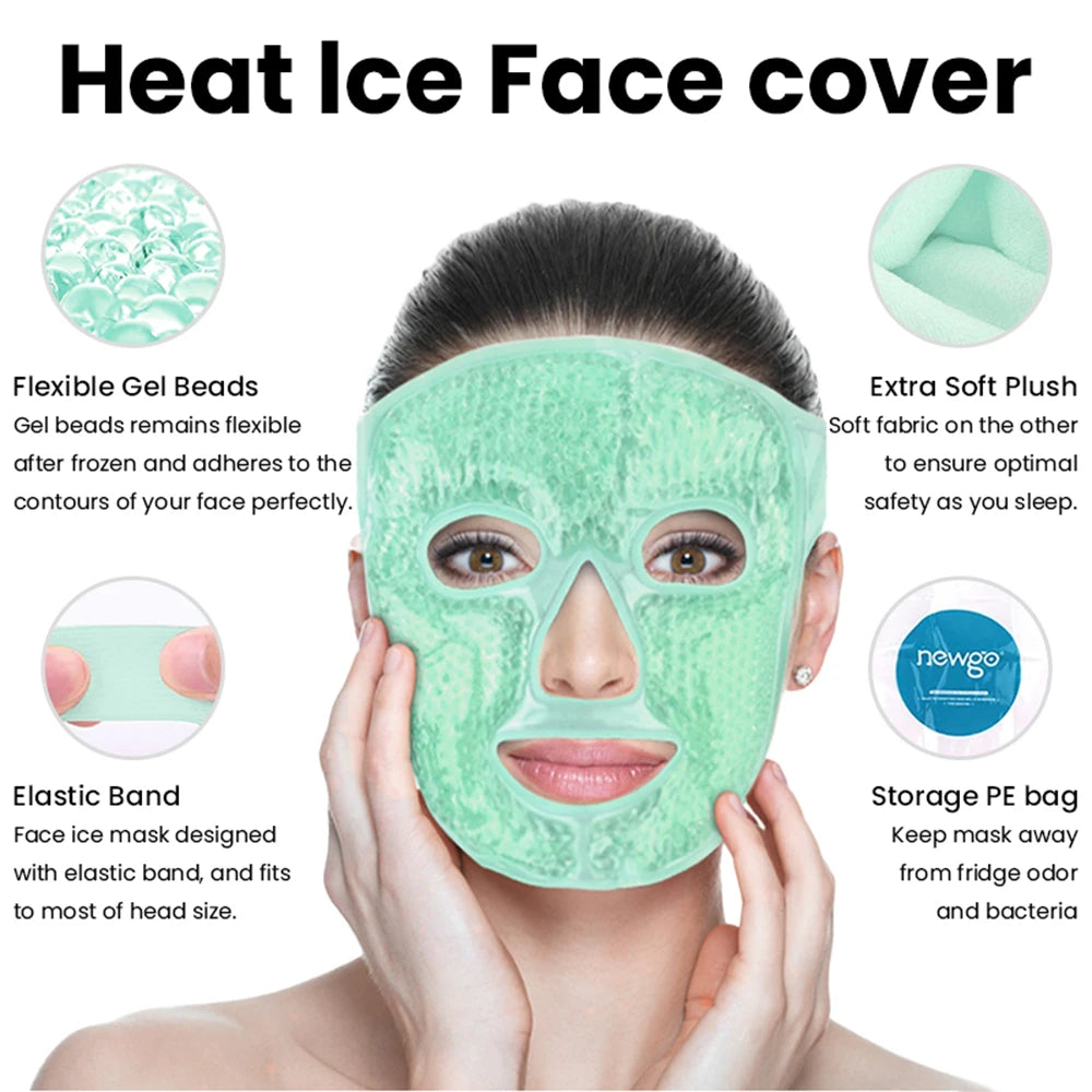 Masque pour les yeux de glace rafraîchissante en Gel, paquet de compresse chaude et froide de perles de Gel, SPA pour le visage pour femme endormie, pression, maux de tête, soins de la peau